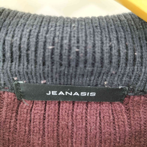 ジーナシス JEANASIS バイカラーダブルZIPカーディガン レディース FREE
