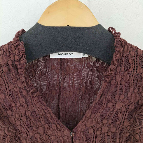 マウジー moussy RUFFLE LACY CUT ブラウス レディース FREE