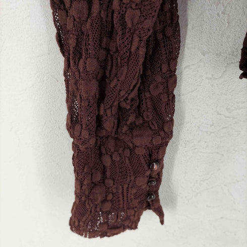 マウジー moussy RUFFLE LACY CUT ブラウス レディース FREE