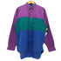 COLOURS by ALEXANDER JULIAN パッチワーク L/S ボタンダウン シャツ メンズ import:M