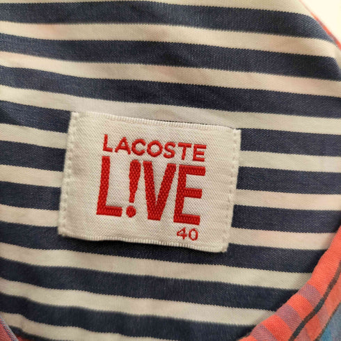 ラコステライブ Lacoste Live タータンチェックシャツ メンズ 40
