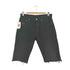 リーバイス Levis UK製 ボタン裏311刻印 501 後染めブラックデニム リメイク ショーツ メンズ 34inch