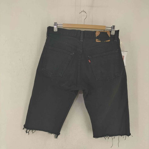 リーバイス Levis UK製 ボタン裏311刻印 501 後染めブラックデニム リメイク ショーツ メンズ 34inch
