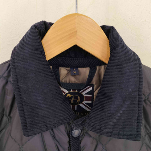 ラベンハム LAVENHAM コーデュロイカラー キルティングジャケット メンズ 36