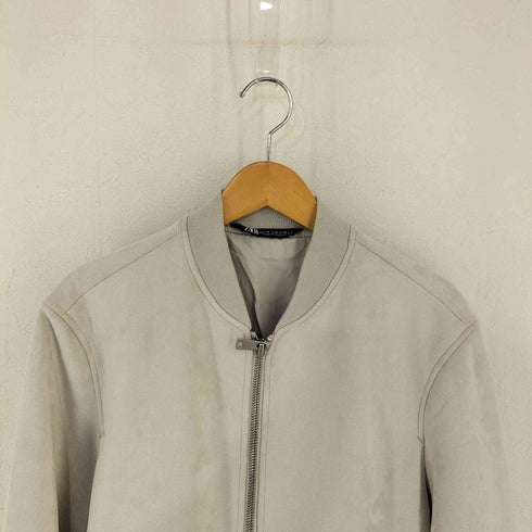 ザラ ZARA スエードMA-1ジャケット メンズ import:M