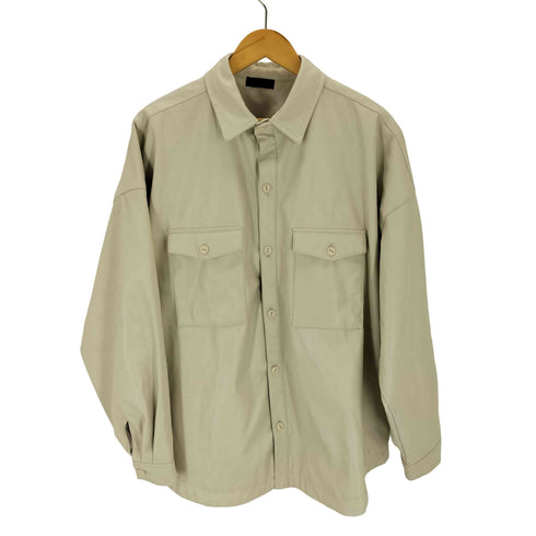 adposion フェイクレザーシャツ メンズ JPN:XL