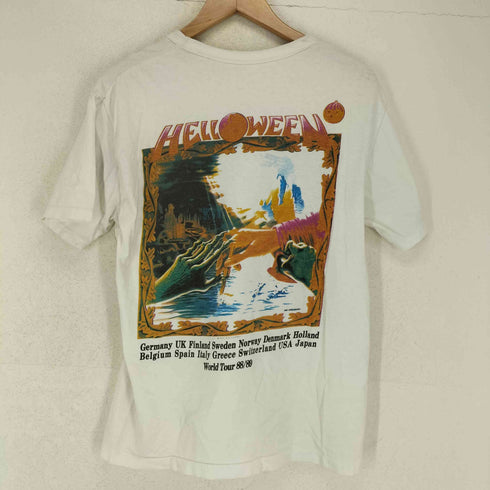 HELL WEEN 80s 88/99 DR STEINシングルステッチ グラフィックプリント Tシャツ メンズ