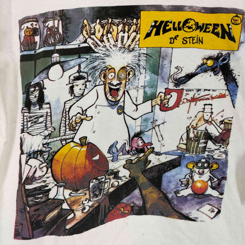 HELL WEEN 80s 88/99 DR STEINシングルステッチ グラフィックプリント Tシャツ メンズ