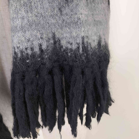 マメクロゴウチ Mame Kurogouchi Wool Mohair Knitted Scarf レディース