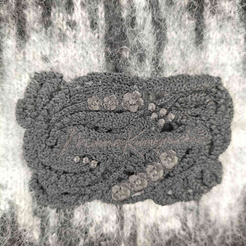 マメクロゴウチ Mame Kurogouchi Wool Mohair Knitted Scarf レディース
