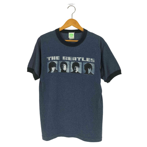 ザビートルズ THE BEATLES 00s メキシコ製 ©2004 バンドプリント リンガーTシャツ メンズ import:M