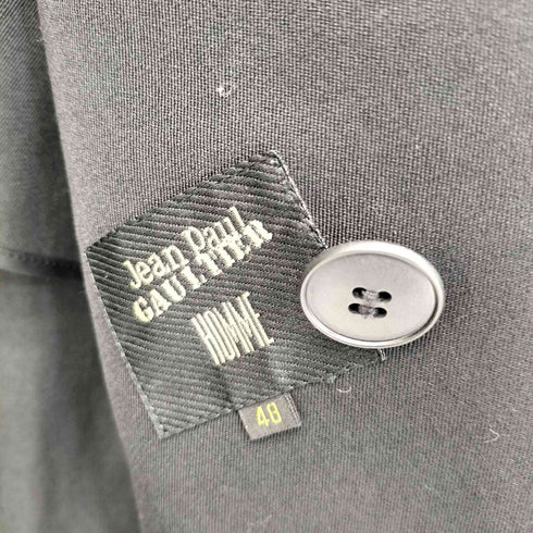 ジャンポールゴルチエオム Jean Paul GAULTIER HOMME ピークドラペル ウールダブルテーラードジャケット メンズ EUR:48