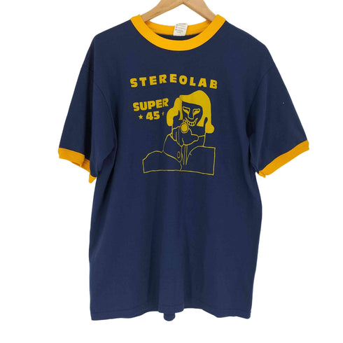 AUGUSTA STEREOLAB SUPER 45 グラフィックプリント リンガーTシャツ メンズ JPN:L