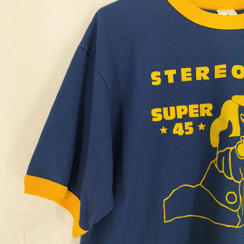 AUGUSTA STEREOLAB SUPER 45 グラフィックプリント リンガーTシャツ メンズ JPN:L