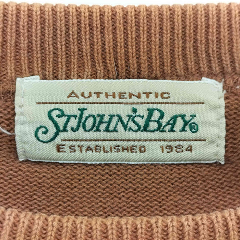 セントジョンズベイ STJOHNS BAY 90S Vガゼット コットンニット プルオーバー メンズ XXL