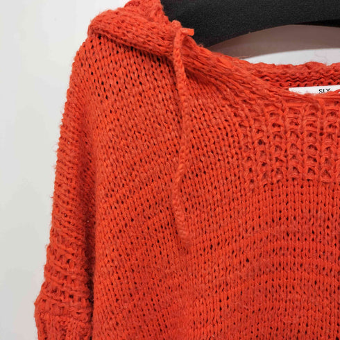 スライ SLY HOODED TUNIC KNIT TOPS フーデッド チュニック ニット トップス レディース FREE