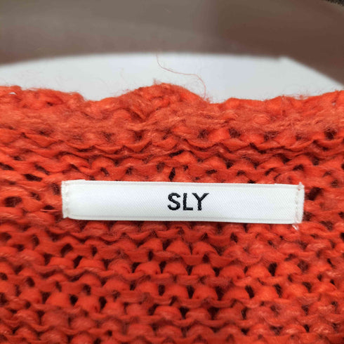 スライ SLY HOODED TUNIC KNIT TOPS フーデッド チュニック ニット トップス レディース FREE