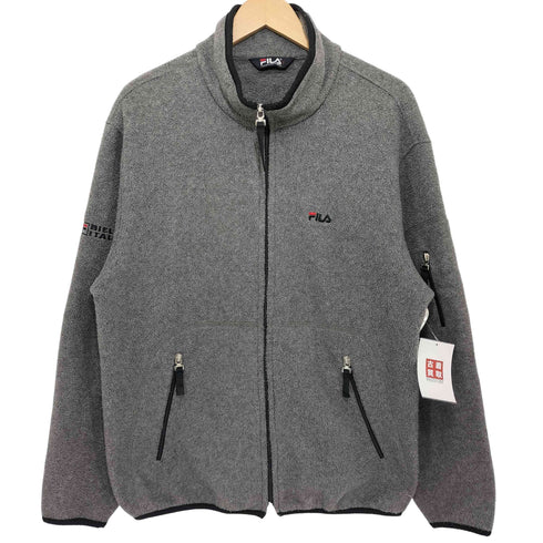 フィラ FILA 90-2000s ワンポイントロゴ ジップアップ フリース ジャケット メンズ 95