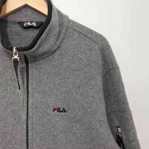 フィラ FILA 90-2000s ワンポイントロゴ ジップアップ フリース ジャケット メンズ 95