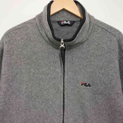 フィラ FILA 90-2000s ワンポイントロゴ ジップアップ フリース ジャケット メンズ 95