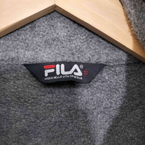 フィラ FILA 90-2000s ワンポイントロゴ ジップアップ フリース ジャケット メンズ 95