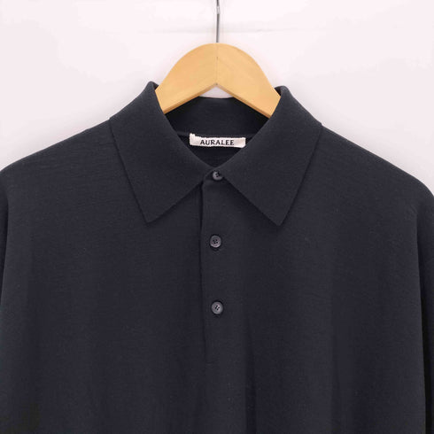 オーラリー AURALEE SMOOTH SOFT SWEAT POLO メンズ 4