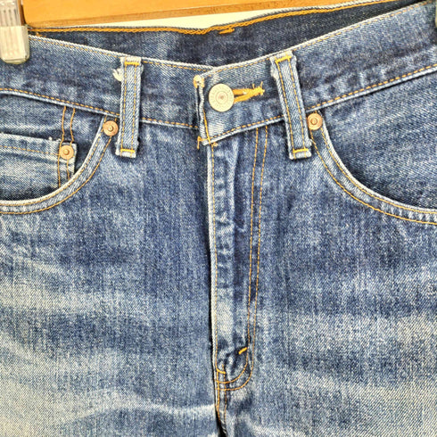 リーバイス Levis 90S 日本製 W704Z ボタン裏 J09 刻印 TALONジップ 赤耳 5ポケット ストレート デニム パンツ BIG E 1995年製 メンズ W30L32