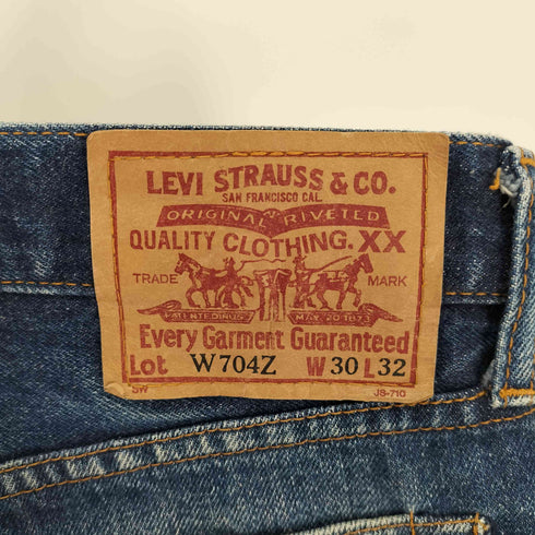 リーバイス Levis 90S 日本製 W704Z ボタン裏 J09 刻印 TALONジップ 赤耳 5ポケット ストレート デニム パンツ BIG E 1995年製 メンズ W30L32