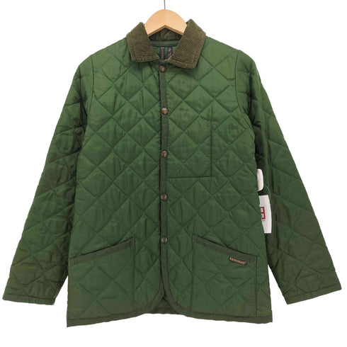 ラベンハム LAVENHAM 英国製 襟コーデュロイ スナップボタン キルティング ジャケット レディース 36