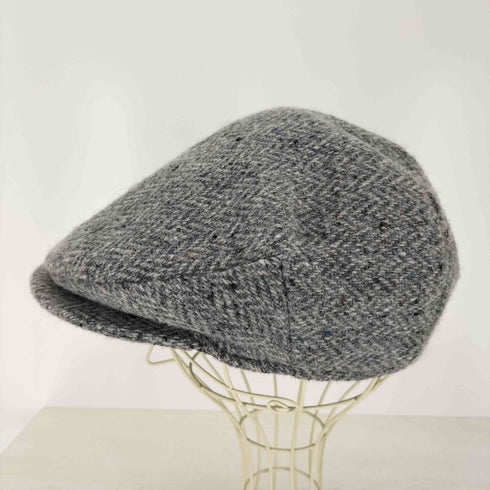 HAND-WOVEN-DONEGAL TWEED ヘリンボーン キャスケット メンズ JPN:M