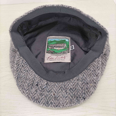 HAND-WOVEN-DONEGAL TWEED ヘリンボーン キャスケット メンズ JPN:M