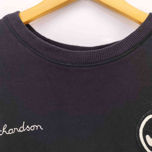 リチャードソン RICHARDSON MADE IN USA ロゴワッペン ロゴ刺繍クルーネックスウェット メンズ import:L