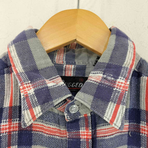 ラギッド RUGGED チェック コットン フランネルシャツ メンズ import:XL