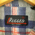 ラギッド RUGGED チェック コットン フランネルシャツ メンズ import:XL
