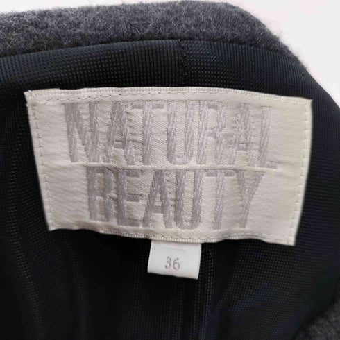 ナチュラルビューティーベーシック NATURAL BEAUTY BASIC ウールダッフルコート レディース 36