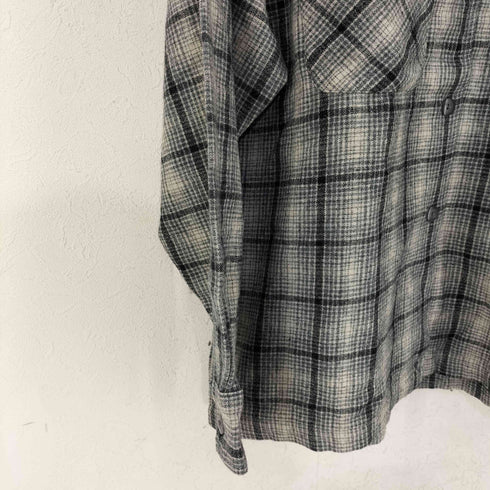 ギャップ Gap OLD オンブレ オープンカラー フランネルシャツ レディース import:M