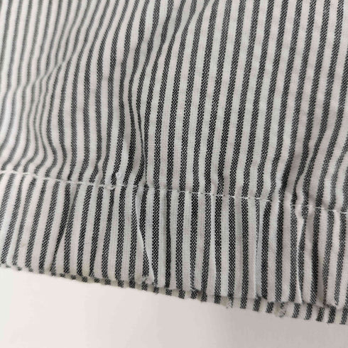 クレージュ courreges ロゴ刺繍 ストライプ柄ジップアップジャケット レディース FR:40