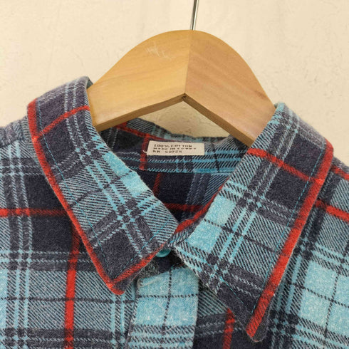 timber run チェック コットン プリントネルシャツ メンズ import:XL
