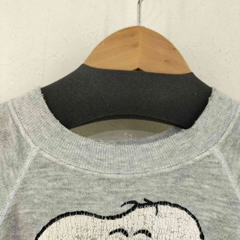 ヘインズ Hanes USA製 キャラクタープリント ラグランスウェット メンズ import:L