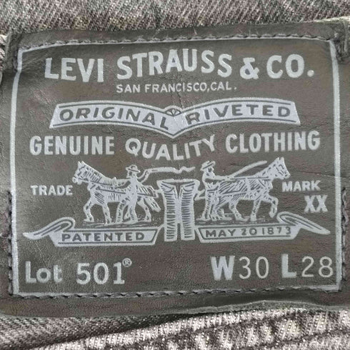 リーバイス Levis 80746-0001 ビッグE 501 クロップドブラックデニム メンズ 30