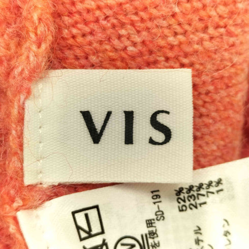 ビス ViS 毛混トゥンカロンニット レディース FREE