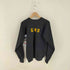 ヘルスニット Healthknit USA製 メッセージプリント 両面 クルーネックスウェット メンズ import:XL