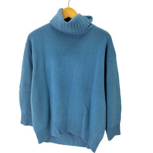 ユナイテッドアローズグリーンレーベルリラクシング UNITED ARROWS green label relaxing ウール カシミヤ コクーン タートルネック ニット レディース FREE