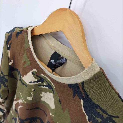 アディダス adidas 総柄プリント カモ柄スウェット メンズ JPN:M
