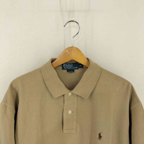 ポロバイラルフローレン Polo by RALPH LAUREN スモールポニー刺繍 鹿の子 S/S ポロシャツ メンズ import:XL