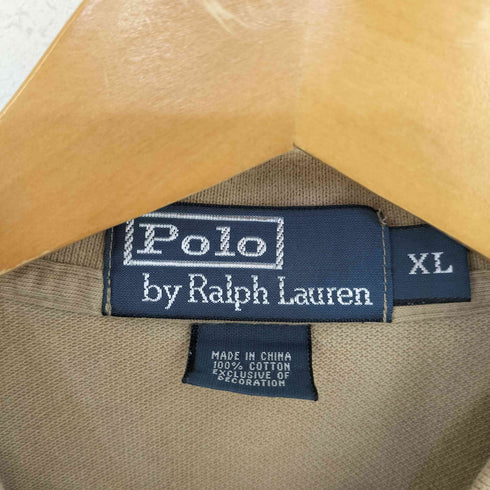 ポロバイラルフローレン Polo by RALPH LAUREN スモールポニー刺繍 鹿の子 S/S ポロシャツ メンズ import:XL