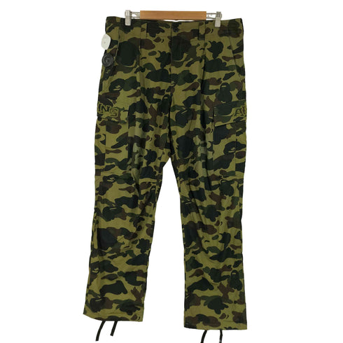 アベイシングエイプ A BATHING APE カモフラ ストレートカーゴパンツ メンズ JPN:XL