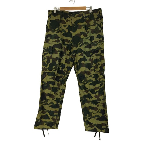 アベイシングエイプ A BATHING APE カモフラ ストレートカーゴパンツ メンズ JPN:XL