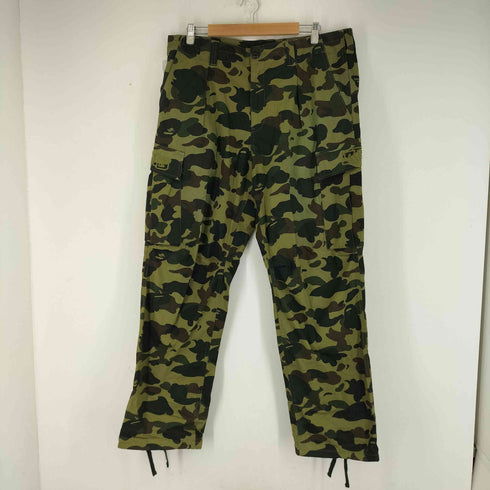 アベイシングエイプ A BATHING APE カモフラ ストレートカーゴパンツ メンズ JPN:XL