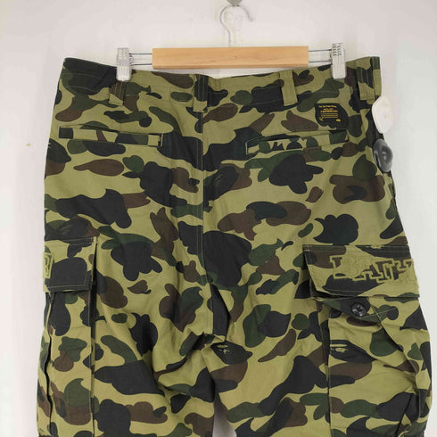 アベイシングエイプ A BATHING APE カモフラ ストレートカーゴパンツ メンズ JPN:XL
